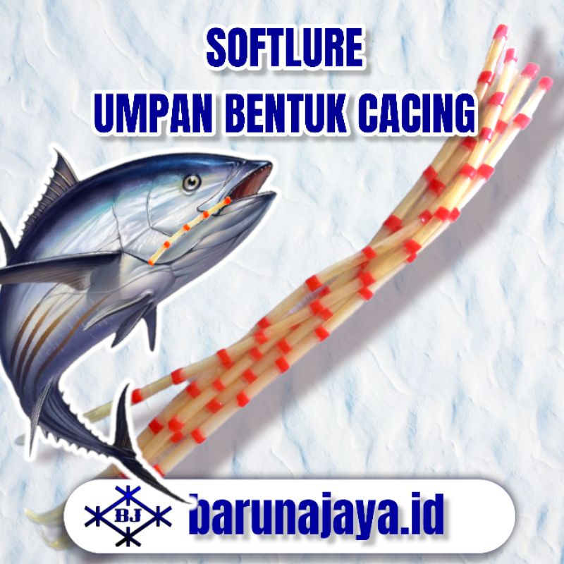 5Pcs Umpan Bentuk Cacing - Umpan Pentil - Rinta Kotrek Sabiki - Tube Softlure