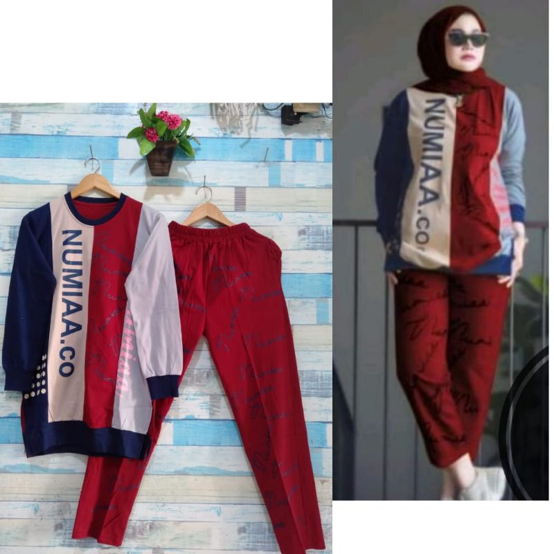 Set Gowes Terbaru Numia /Set celana /Setelan wanita / Setelan / Pakaian wanita