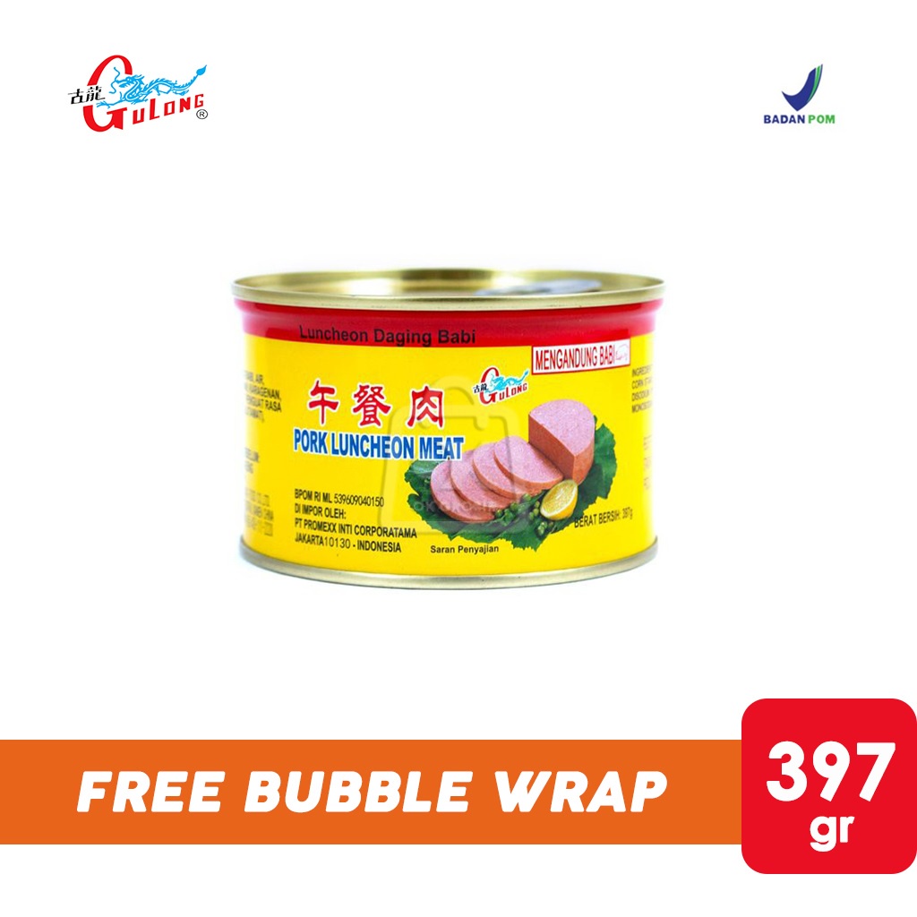 

Gulong Pork Luncheon Meat / Daging Babi Kaleng (397gr)