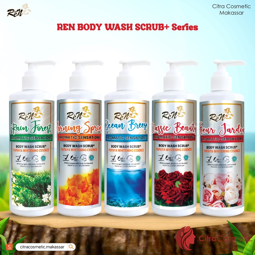 Ren Body Wash Scrub+ 300 Ml | 60 Ml Series