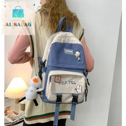 ALIKA BAG - Tas Ransel Backpack Fashion Wanita Korean Style