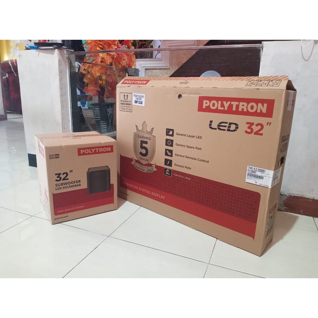 PROMO TV LED POLYTRON CINEMAX SOUNDBAR 32 PLD32B1551MURAH