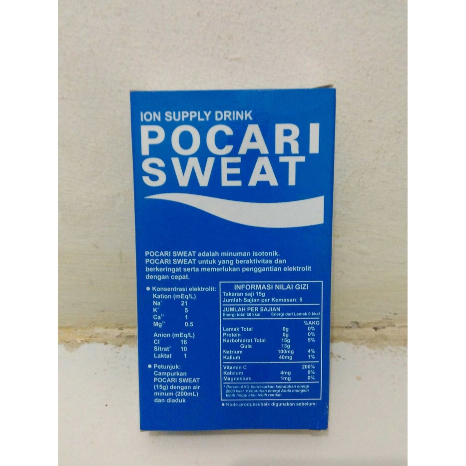 

Pocari Sweat Isotonic Bubuk Serbuk Powder Sachet 75 gr (5's x 15 gr)