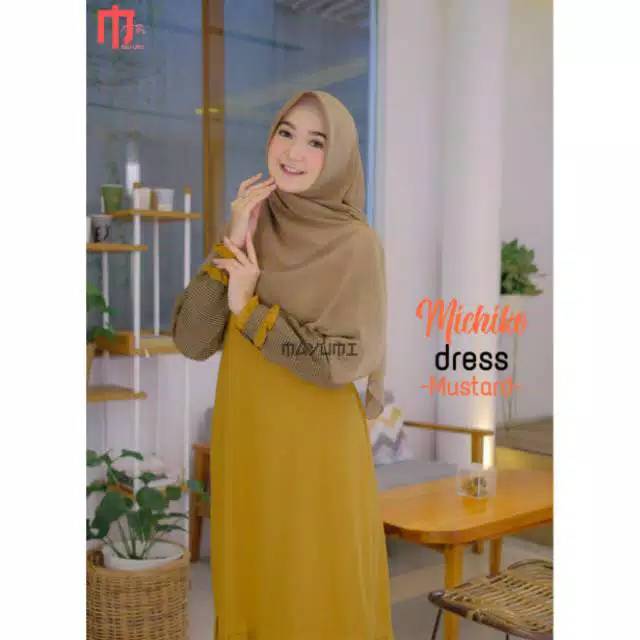 MAYUMI - MICHIKO DRESS / GAMIS BUSUI /GAMIS SIMPEL SYARI / GAMIS LEBARAN