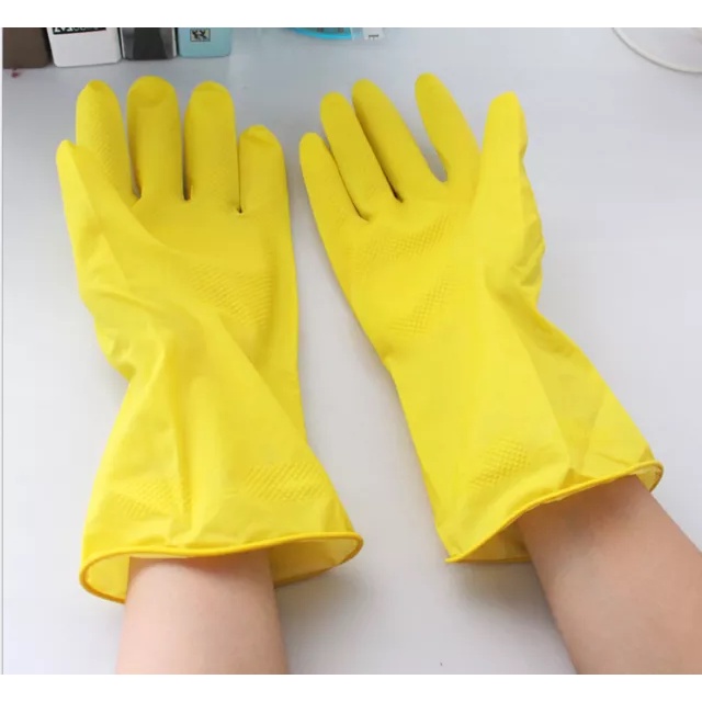 Sarung Tangan Karet Glove Latex Rubber Sarung Tangan Karet Cuci Piring Berkebun Bersih Bersih Ibu Rumah Tangga