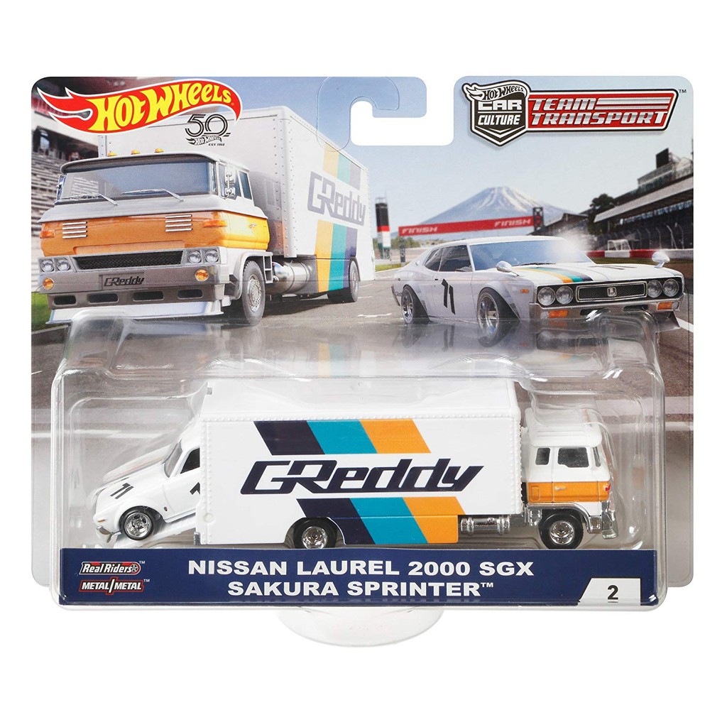 TT2 NISSAN LAUREL 2000 SGX SAKURA SPRINTER GREDDY Team Transport Premium HW Diecast Hot Wheels