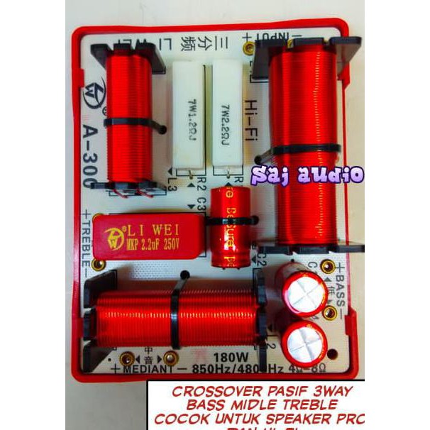 LI-WEI SOUNDBOX CROSSOVER A-300 HI-FI 3WAY SPEAKER SISTEM