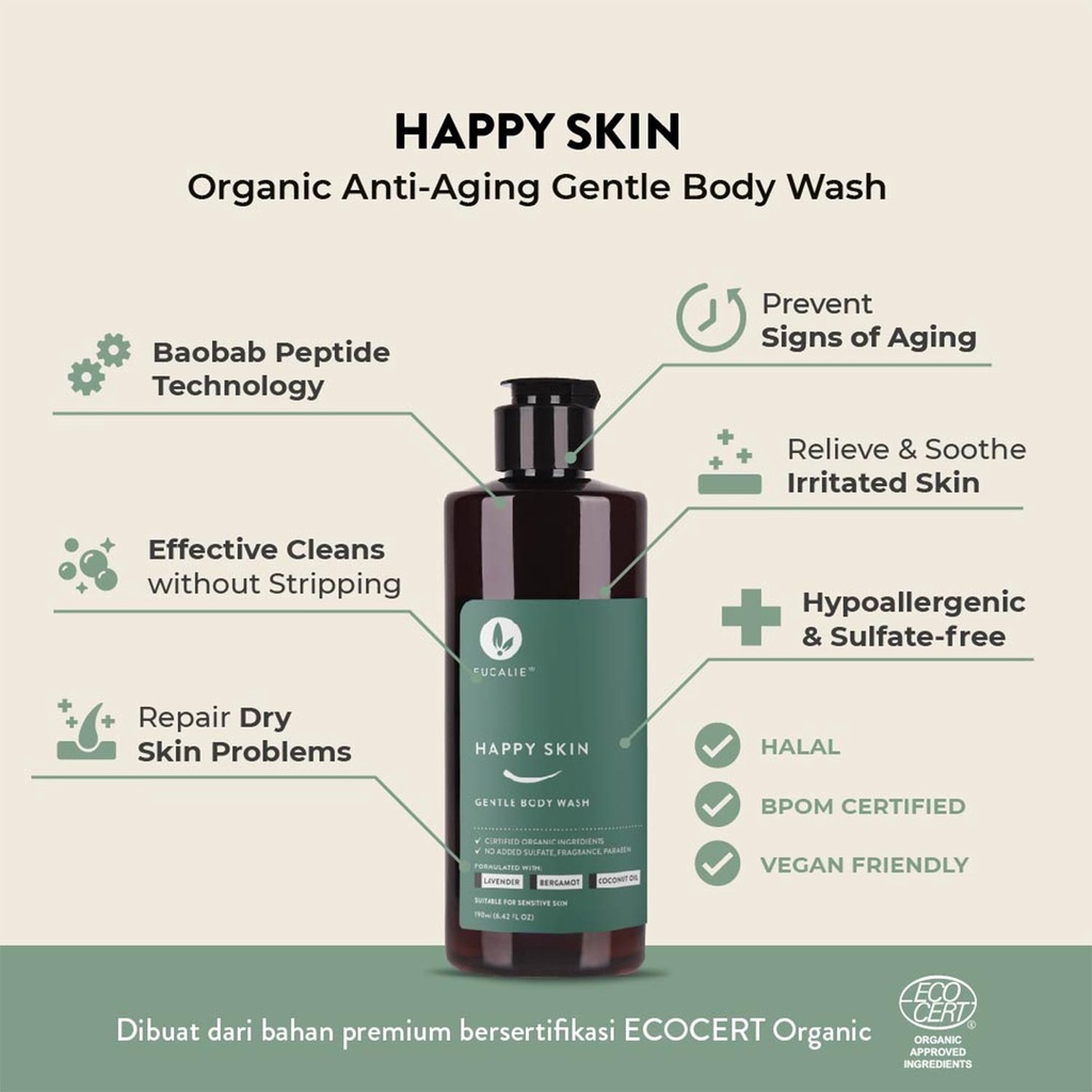 Eucalie Happy Skin Gentle Body Wash 100 Ml