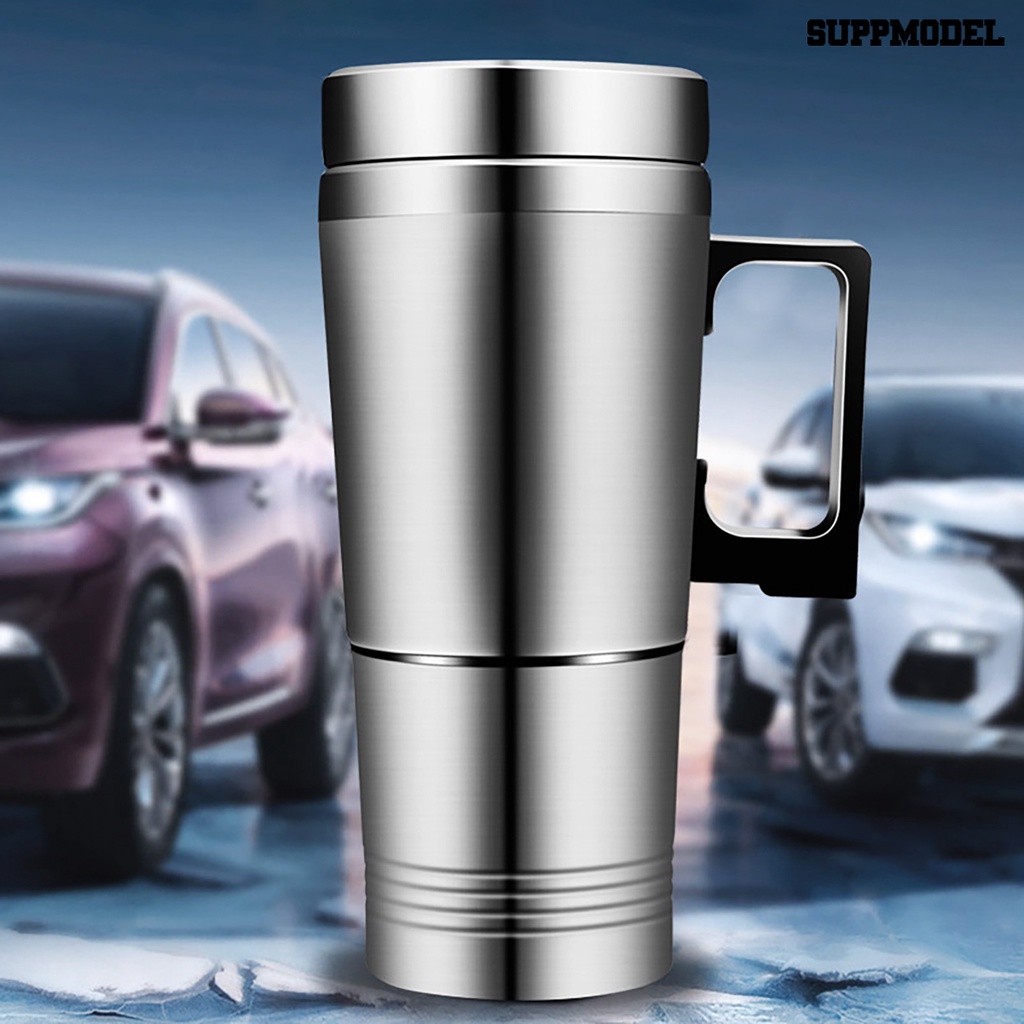 Ketel Pemanas Air Teh Kopi Susu Elektrik 12 / 24V 300ml Bahan Stainless Steel Untuk Mobil