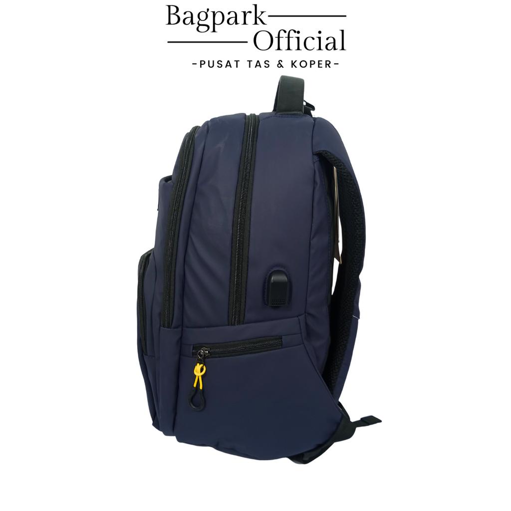 Tas Ransel Pria President Backpack Laptop Waterproof Tas Kerja Pria Tas Anak Sekolah Cowok Tas Kuliah Motif Polos Ransel Laptop President Simple Usb Sport Free Rain Cover