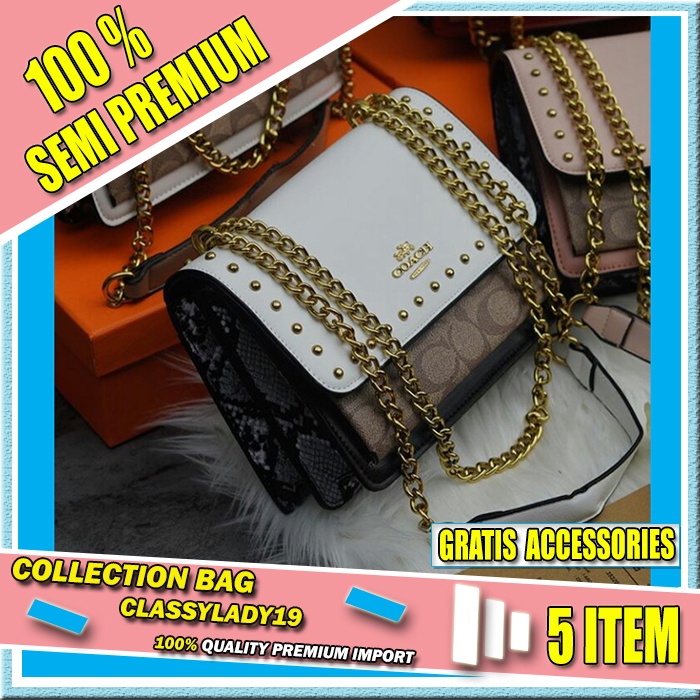 Classylady CL 572 Tas Emory Selempang Wanita Branded Original Batam Import Slempang Rantai Sling Bag
