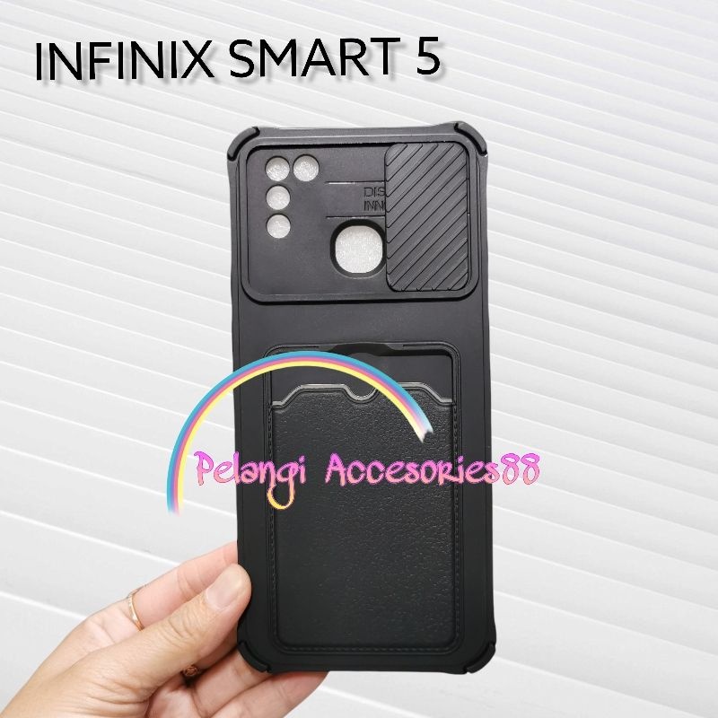 CASE INFINIX SMART 5 CASE SOFTCASE SLEDING WARNA WARNI