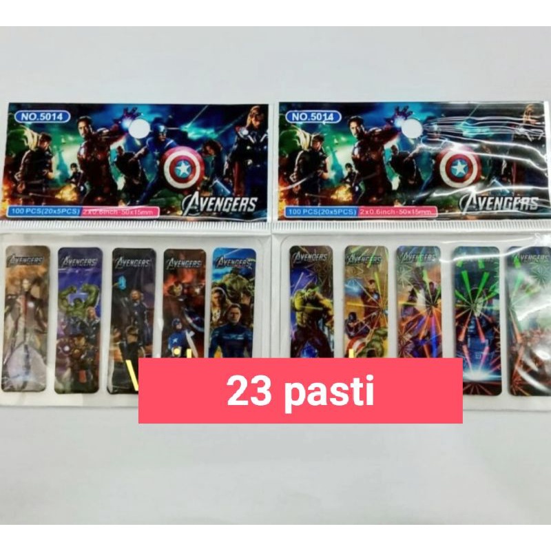 

avanger sticky note hologram/pembatas buku