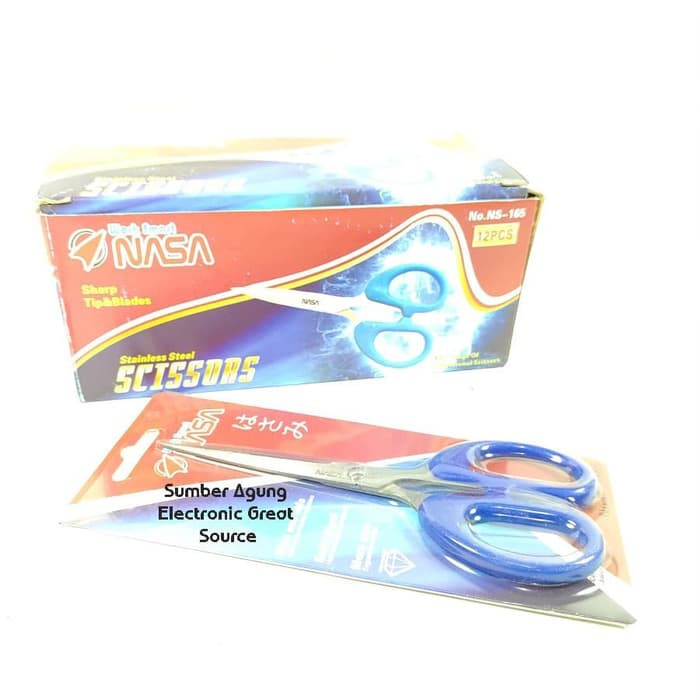 

Gunting Besar NASA NS-165 Panjang Ujung Dan Stainless Steel Tajam Scis