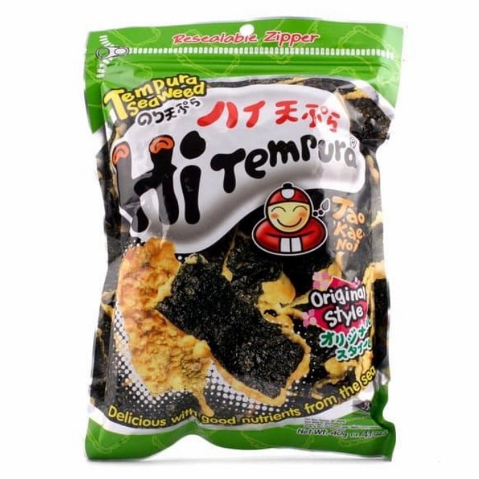 

Snack Tao Kae Noi Hi Tempura Seaweed Original Isi 40 Gram