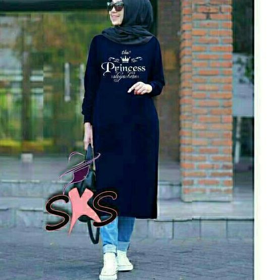 ◘ TUNIK WANITA DEWASA BAJU TUNIK PRINCC BAHAN KAOS BABYTERY LEMBUT ➢