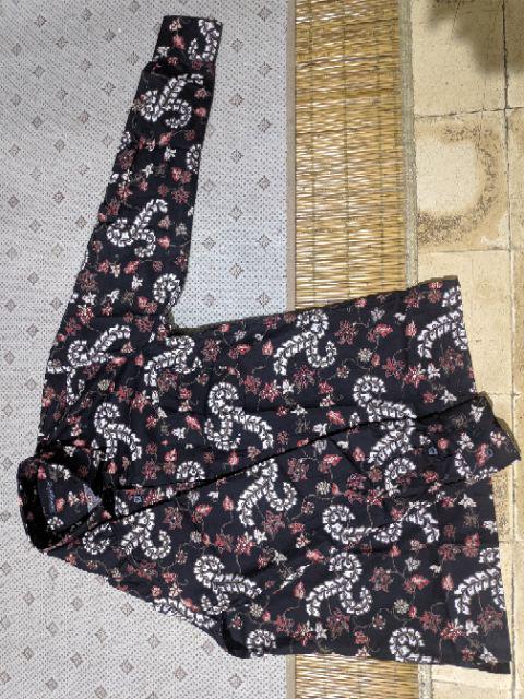 Kemeja Batik Pria Lengan Panjang Bl73 Katun Motif Modern Dixmont Semi Slimfit Premium