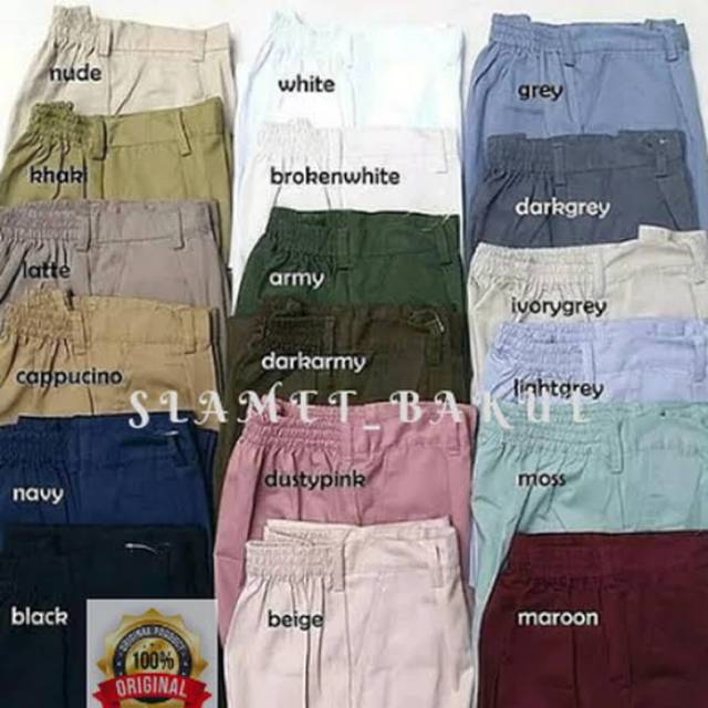 CELANA BAGGY PANT, CELANA PANJANG, CELANA BAHAN, CELANA WANITA, CELANA KANTOR, AMERICAN DRIIL