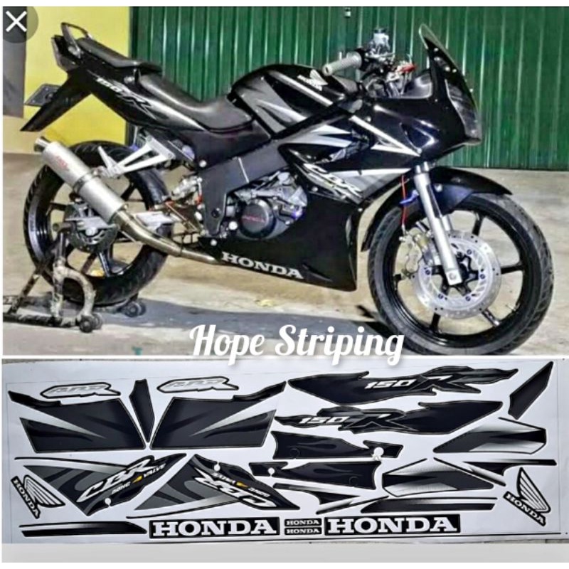 Striping Honda Cbr old 150 th 2007 Hitam