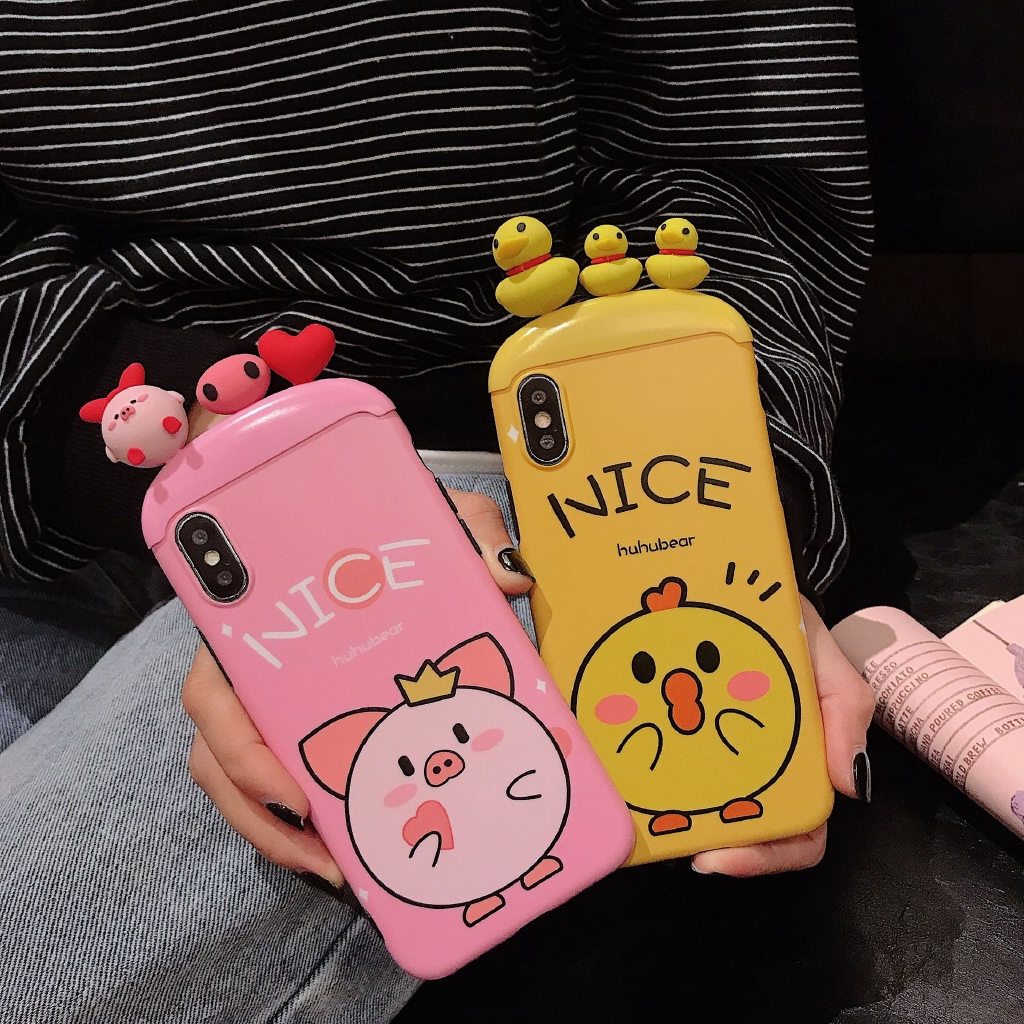 Casing Soft Case Iphone X 7plus Gambar Kartun Peppa Pig Imut