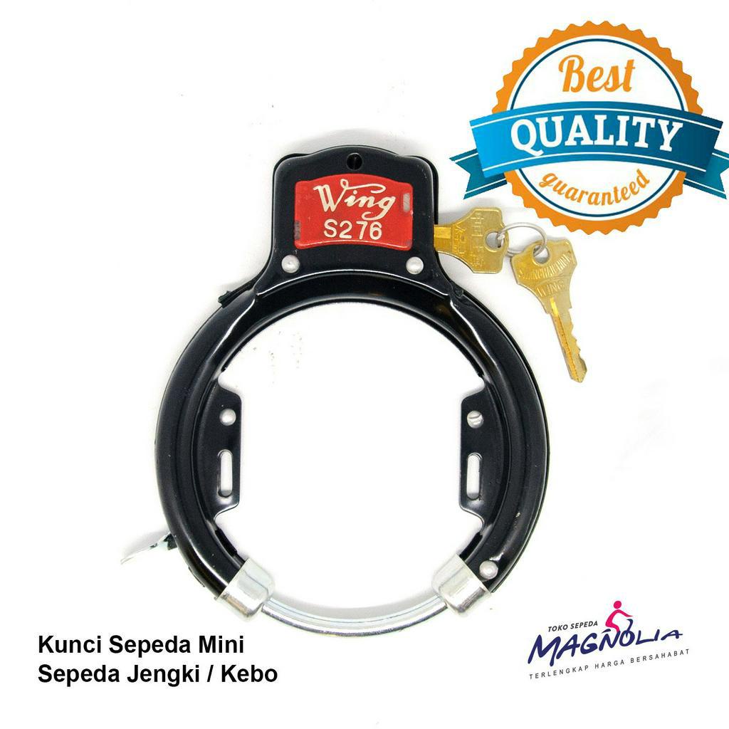 Magnolia Gembok Sepeda Vintage / Jadul - 2 Kunci / Anti Maling Sepeda / Bicycle Lock