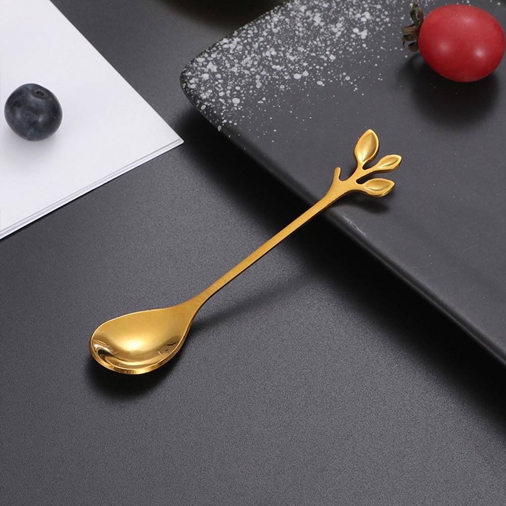 [Elegan] Sendok Kopi Mini Nordic Dessert Tool Bar Perlengkapan Dapur Garpu Rumah