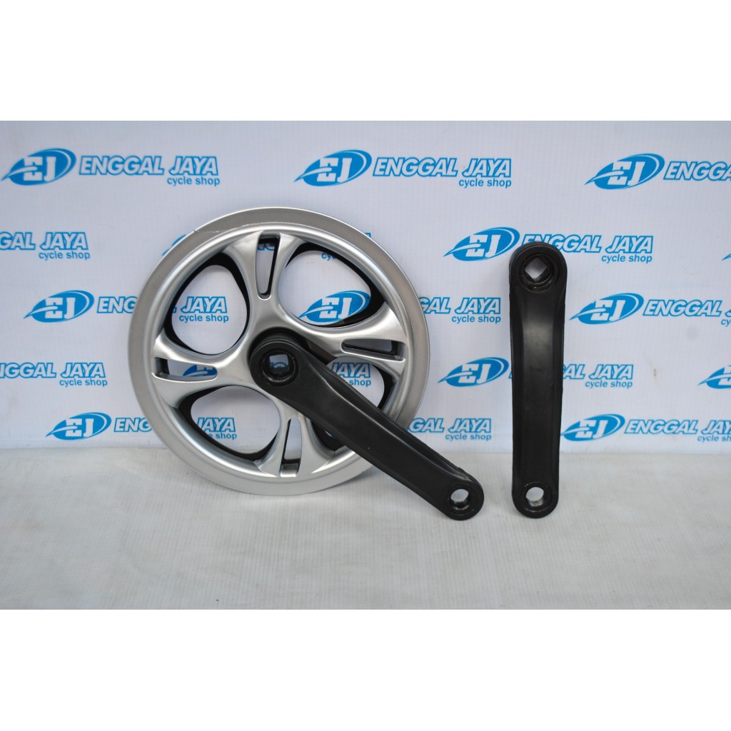 Crankset Seli 48T Crank Set Single Speed Sepeda Lipat Fixie Minion Balap 48T - Crankset Chainwheel S