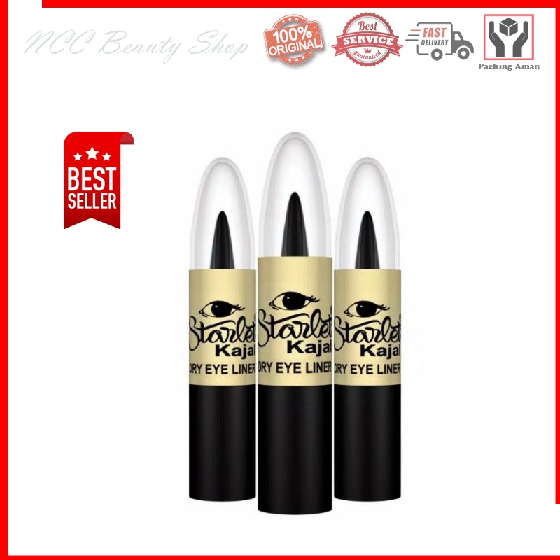 * NCC * Starlet Kajal Dry Eyeliner Khas Arab Warna Hitam