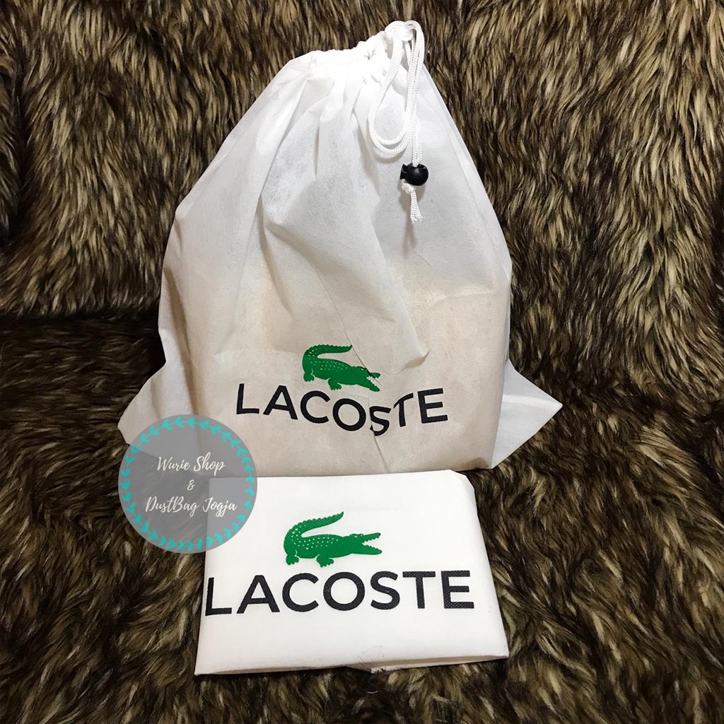 LACOSTE  DustBag Pengganti Sarung Tas Pelindung Debu Serut Dust Bag DB Branded