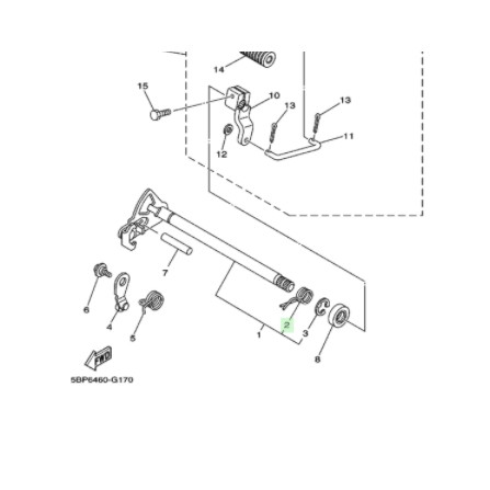 SPRING TORSION PER AS PERSENELING PERSENELENG OPERAN GIGI SCORPIO ORIGINAL YGP 90508-32139