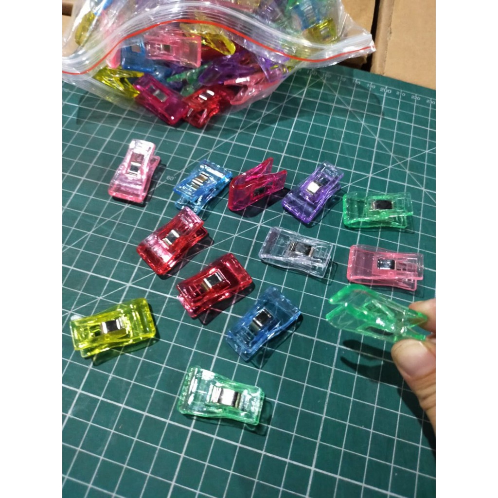 Klip Jahit/Wonder Clips - Penjepit Bahan Kain Jahitan Kecil Warna-warni