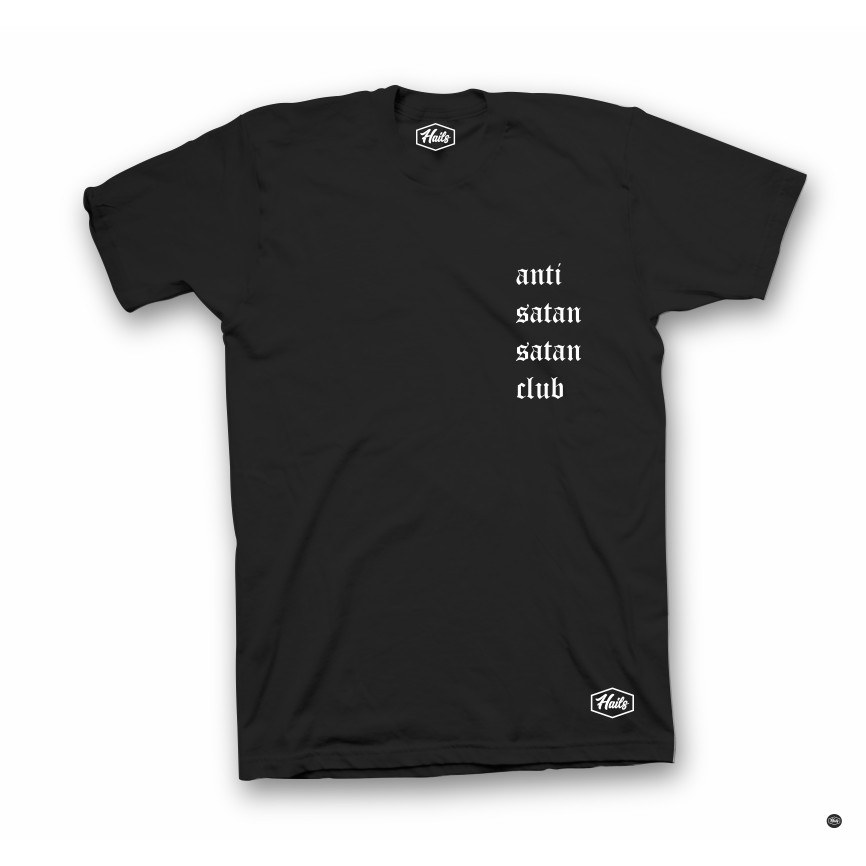 t shirt kaos anti satan satan club
