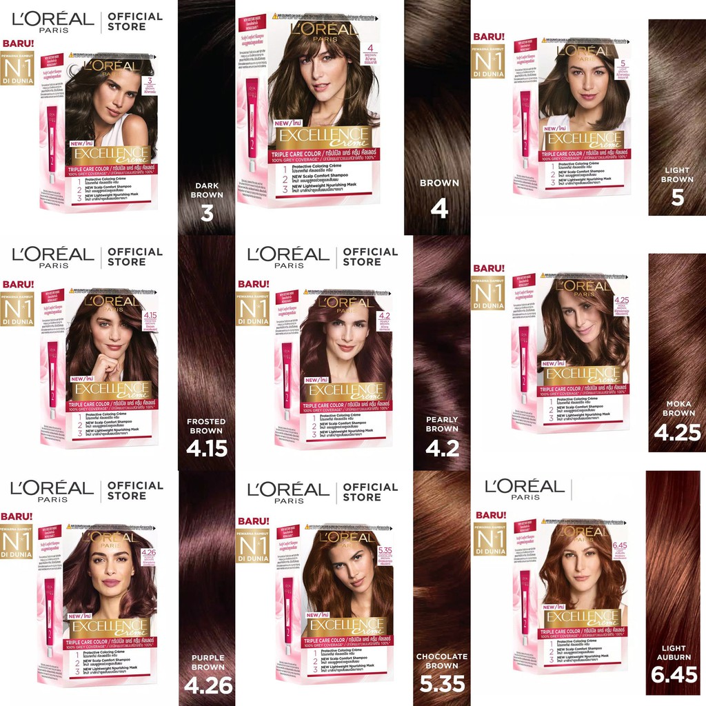 LOREAL / L'oreal Excellence Semir Pewarna Rambut