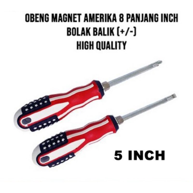 obeng amerika bolak balik plus min obeng 2 in 1