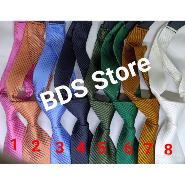 Dasi salur langsung pakai perekat uk 3 inchi medium ready stok