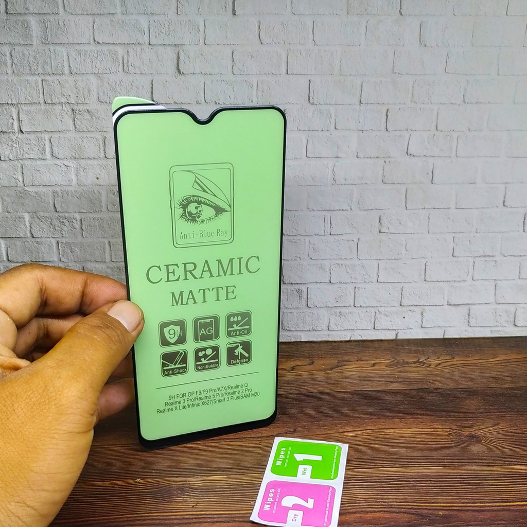 Tempered glass Full Realme 5 pro RMX 1971 Tg Ceramic Realme Q RMX1971