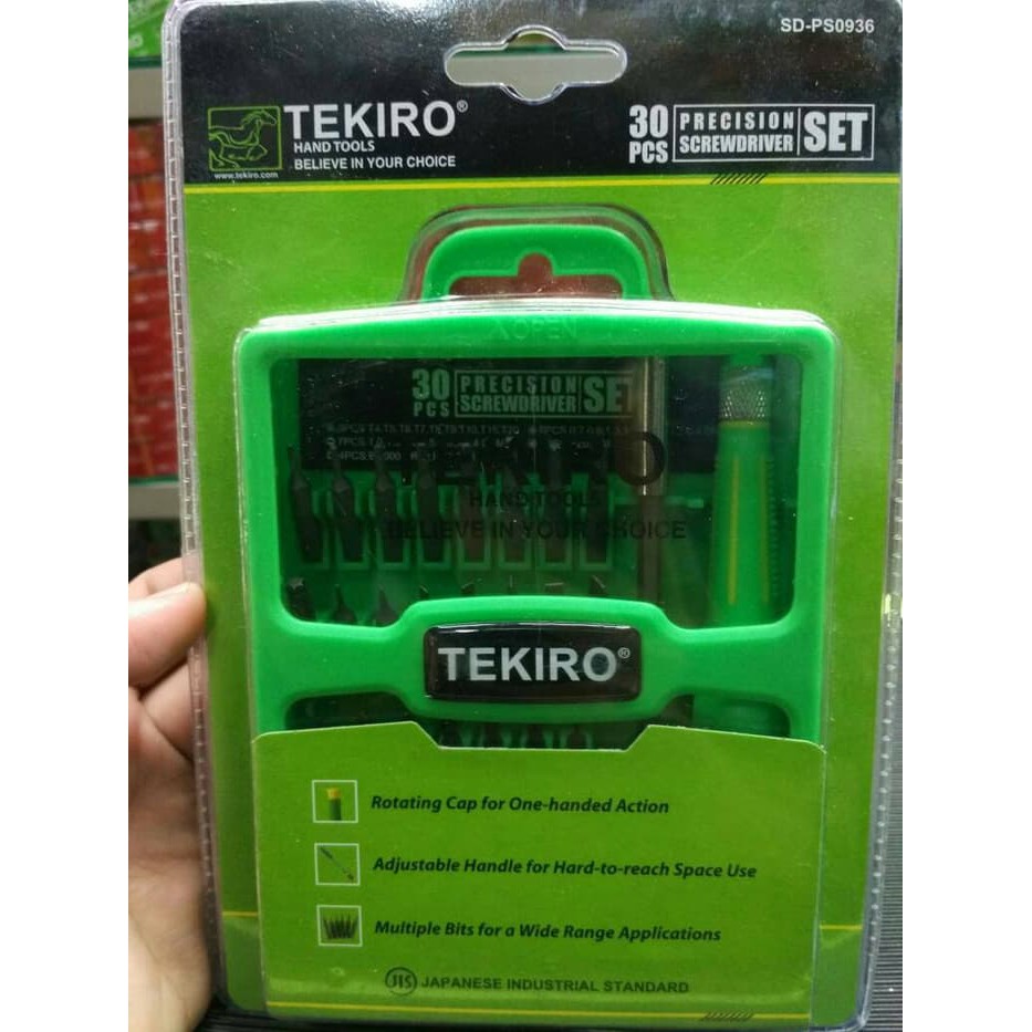 TEKIRO - OBENG SET PRESISI 30 PCS PER SET - OBENG PRESISI - ORIGINAL