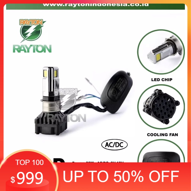 HID RTD RAYTON 3SISI LAMPU LED UTAMA MOTOR ORIGINAL RAYTON RTD