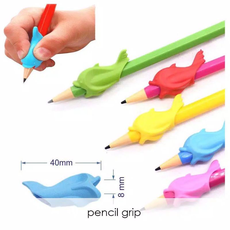 

ALZ Dolphin Pencil Grip Alat Bantu Memegang Pensil