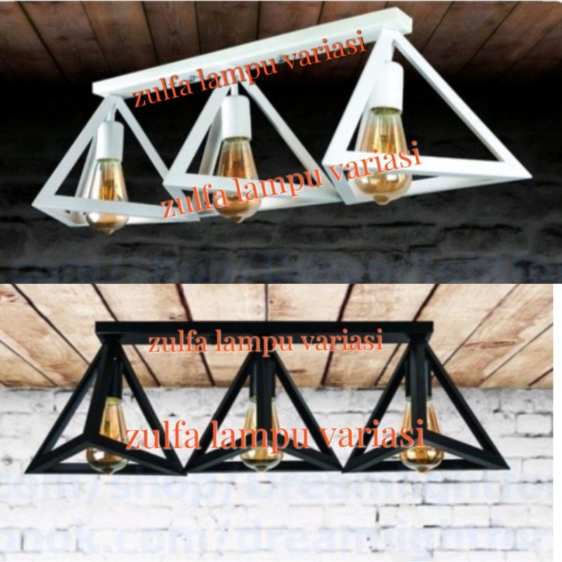 LAMPU TEMPEL, LAMPI PLAFON CABANG 3