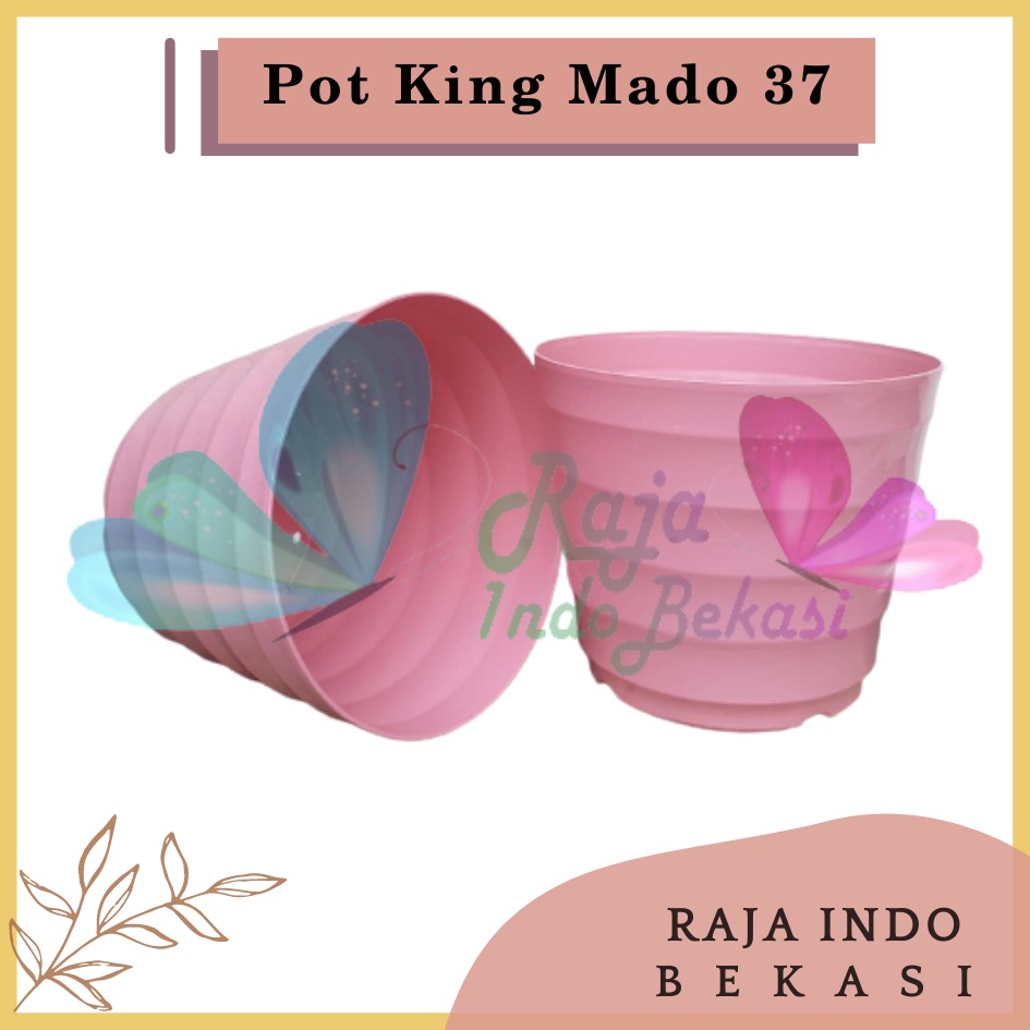 Rajaindobekasi Pot King Mado 37 Putih Hitam Biru Pink Pastel Merah Bata Coklat Terakota Teracota Teraccota Diameter Atas 30 Cm Garden Of Love Pot Plastik Besar Jumbo 40 50 60 Cm Untuk Tanaman Murah Grosir