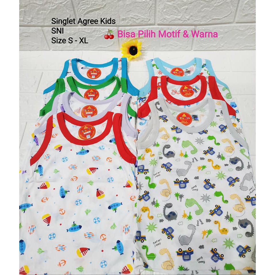 Singlet Anak Katun SNI Agree Kids 0 - 24 bulan