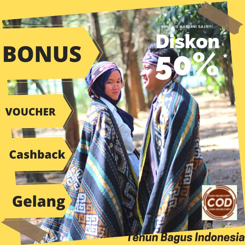 Kain Batik Tenun Ikat Blanket Etnik Troso Jepara Motif Dayak Asmat Kalimantan Toraja Ntt Sumbawa