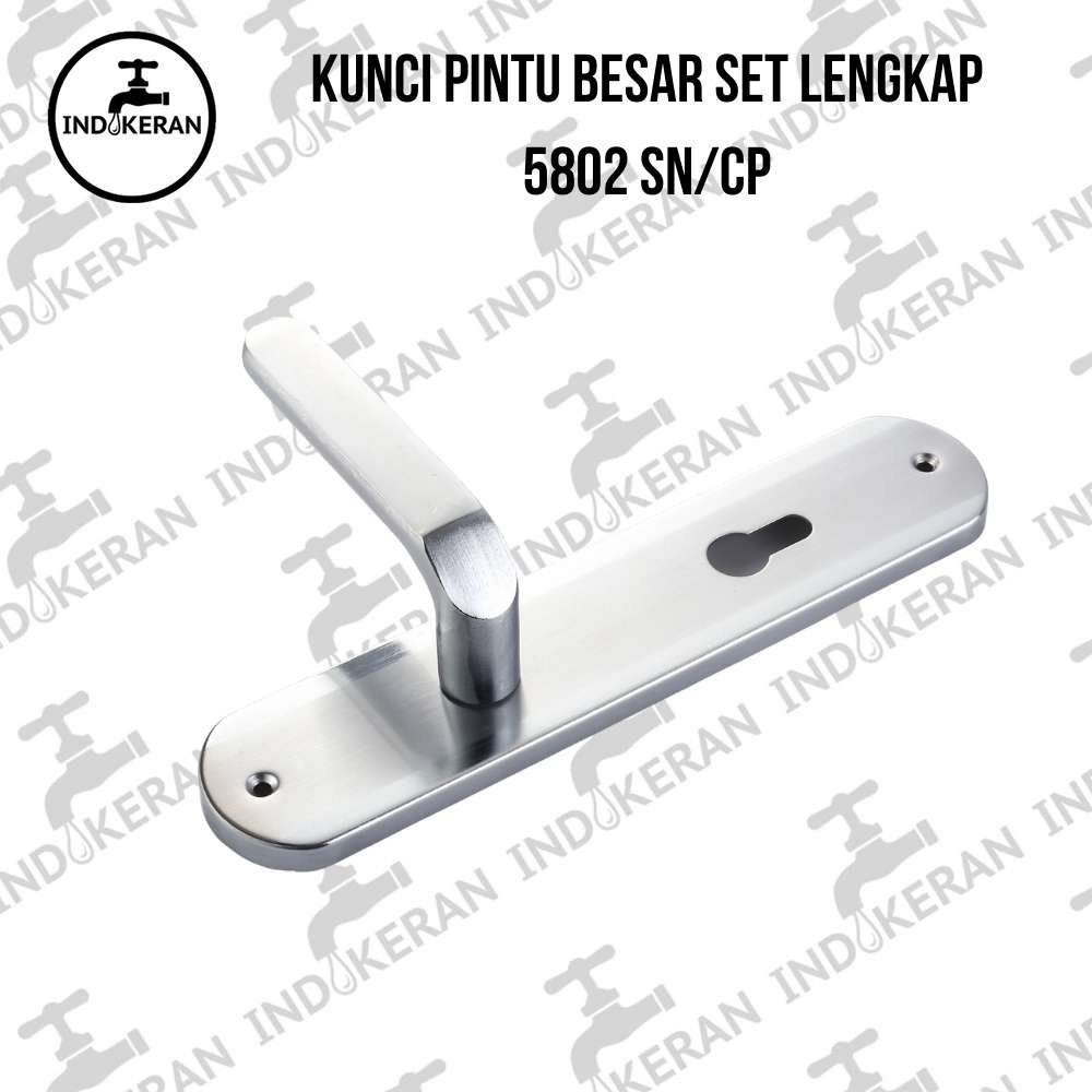 INDOKERAN - Kunci Pintu Besar Set Lengkap  25 CM - Putih