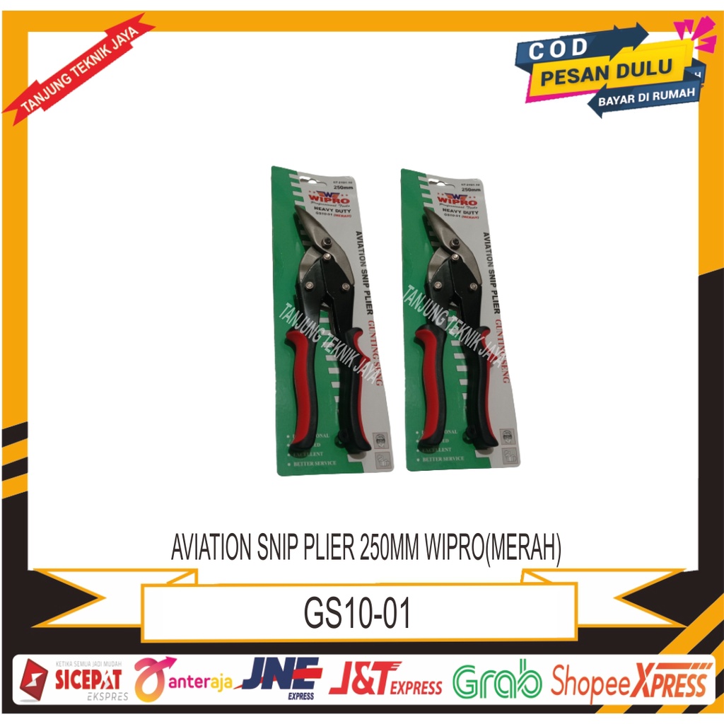 

GUNTING GALVALUM BAJA RINGAN SENG BENGKOK WIPRO GS10-01/ AVIATION SNIP PLIER MURAH