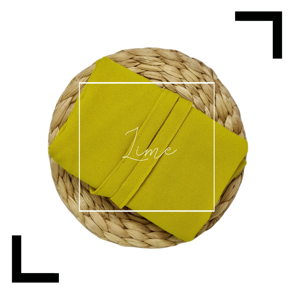 Hijab Instant Bergo Maryam Diamond Stretch-Lime