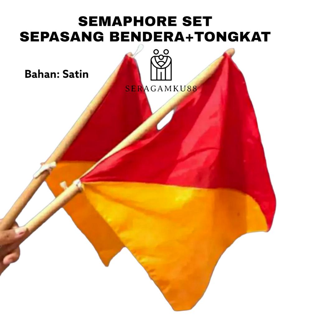 

Bendera Tongkat Semapore Pramuka Semapore Bahan Satin