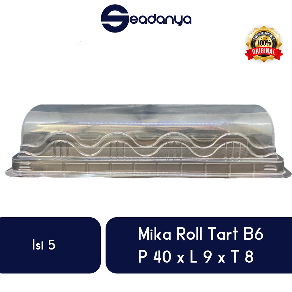 

Mika Roll Tart B6 8530 (ISI 5) -P:40/L:9/T:8 -Mica Untuk Kuetar Gulung,Sushi,Rolade,Rolltart,Roltar