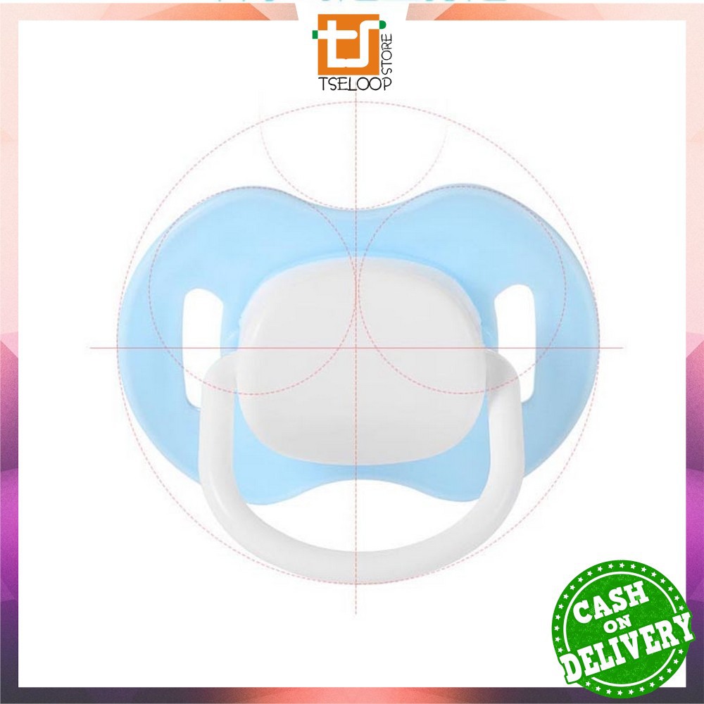 OFM-C46 Empeng Bayi | Dot Bayi Bulat / Datar | Baby Pacifier / Soother | Kompeng Bayi Food Grade-5