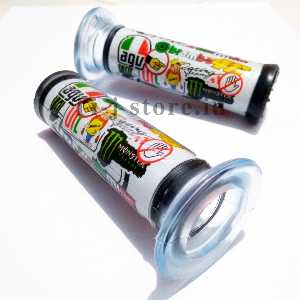 2pcs Handgrip Grip Slongsong Gas Motor Transparan Agv,Arai handgrip transparan ARAI